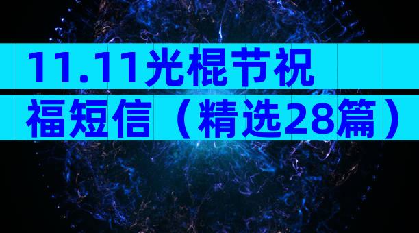 11.11光棍节祝福短信（精选28篇）