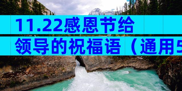 11.22感恩节给领导的祝福语（通用5篇）