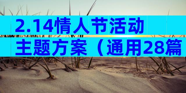 2.14情人节活动主题方案（通用28篇）