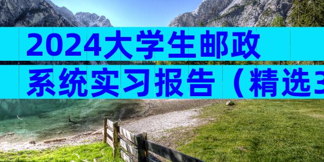 2024大学生邮政系统实习报告（精选3篇）