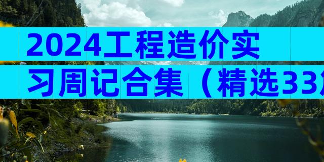 2024工程造价实习周记合集（精选33篇）