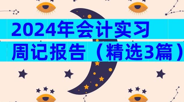 2024年会计实习周记报告（精选3篇）