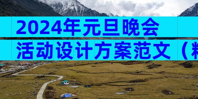 2024年元旦晚会活动设计方案范文（精选32篇）