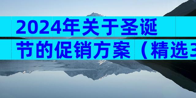2024年关于圣诞节的促销方案（精选35篇）