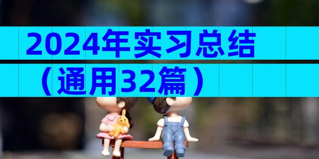 2024年实习总结（通用32篇）