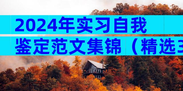 2024年实习自我鉴定范文集锦（精选32篇）