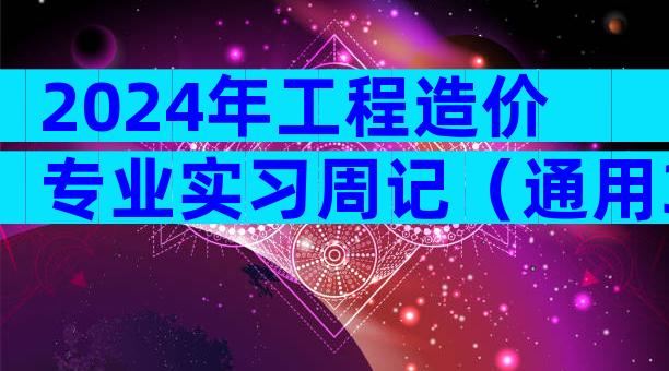 2024年工程造价专业实习周记（通用32篇）