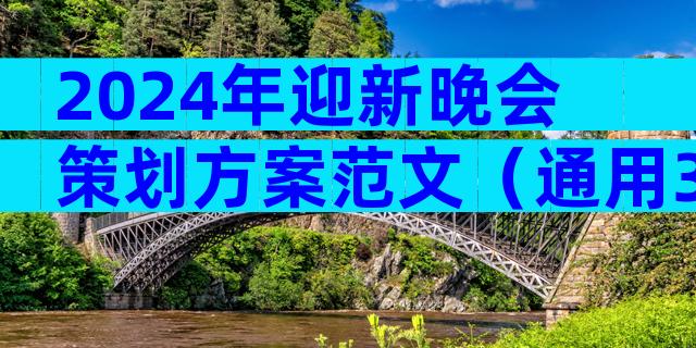 2024年迎新晚会策划方案范文（通用35篇）