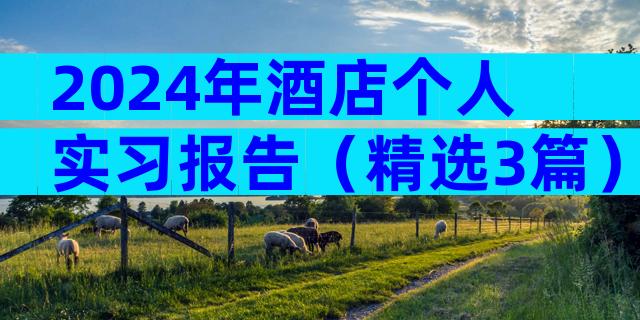 2024年酒店个人实习报告（精选3篇）