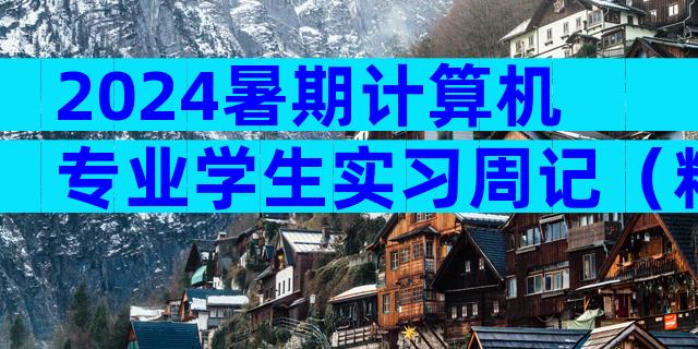 2024暑期计算机专业学生实习周记（精选34篇）