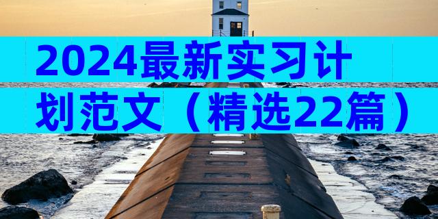 2024最新实习计划范文（精选22篇）