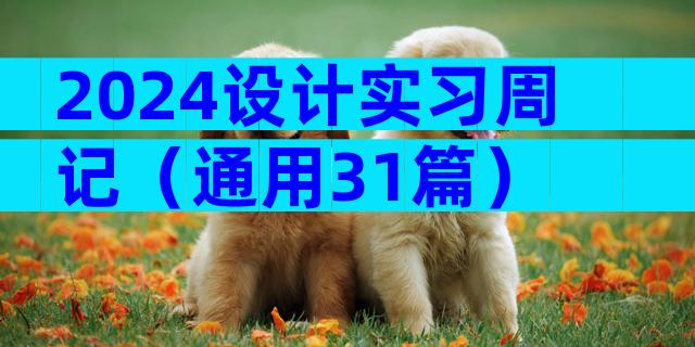 2024设计实习周记（通用31篇）