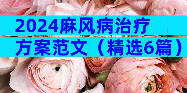 2024麻风病治疗方案范文（精选6篇）