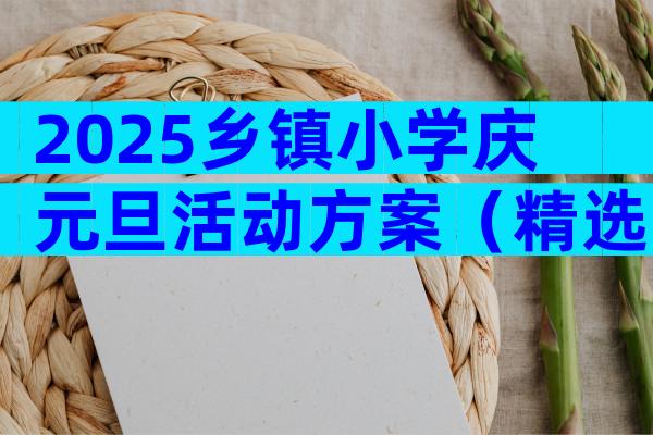 2025乡镇小学庆元旦活动方案（精选9篇）
