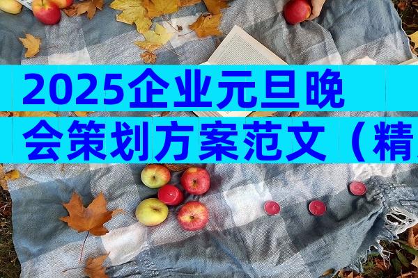 2025企业元旦晚会策划方案范文（精选33篇）