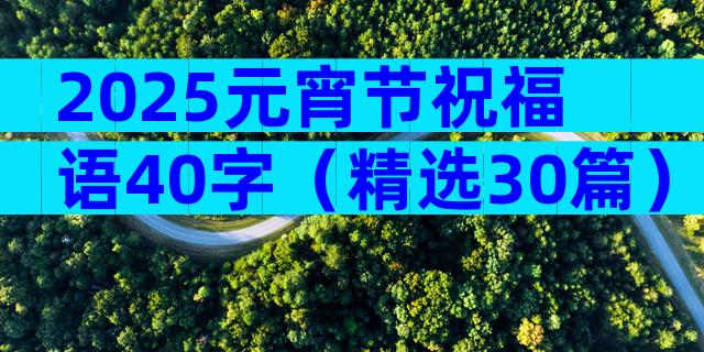 2025元宵节祝福语40字（精选30篇）