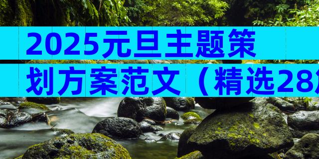 2025元旦主题策划方案范文（精选28篇）