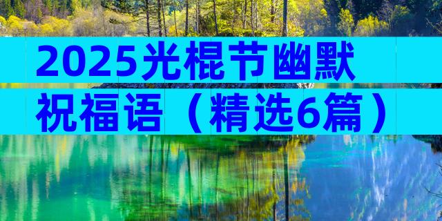 2025光棍节幽默祝福语（精选6篇）