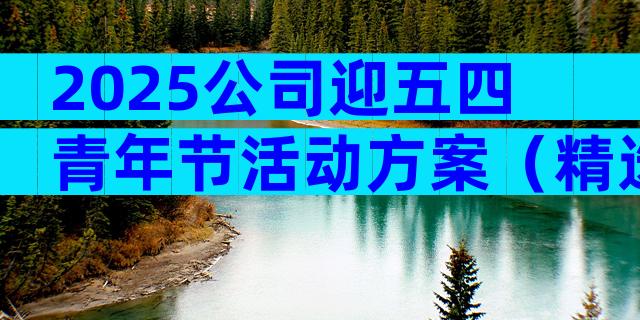 2025公司迎五四青年节活动方案（精选29篇）