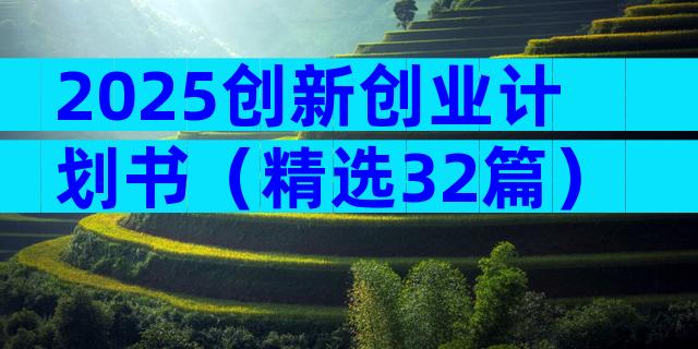 2025创新创业计划书（精选32篇）