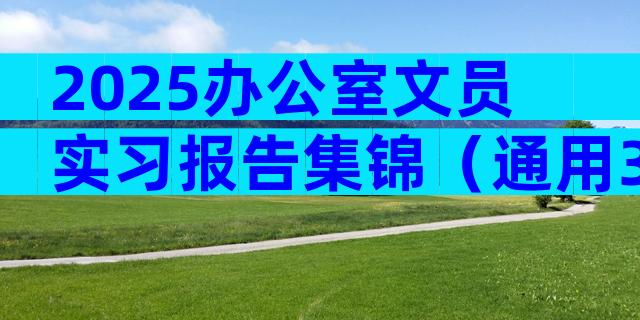 2025办公室文员实习报告集锦（通用31篇）