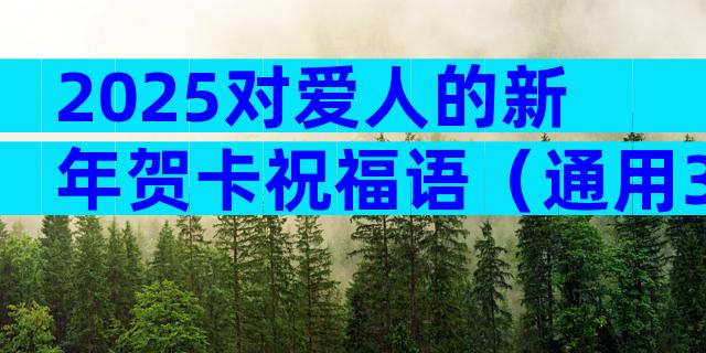 2025对爱人的新年贺卡祝福语（通用3篇）