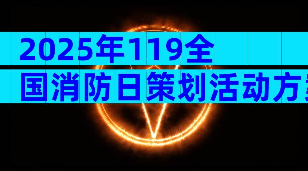 2025年119全国消防日策划活动方案（精选11篇）