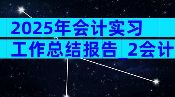 2025年会计实习工作总结报告_2会计实习工作总结（精选3篇）