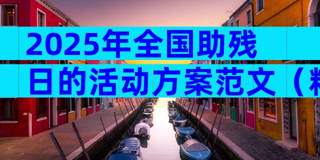 2025年全国助残日的活动方案范文（精选29篇）
