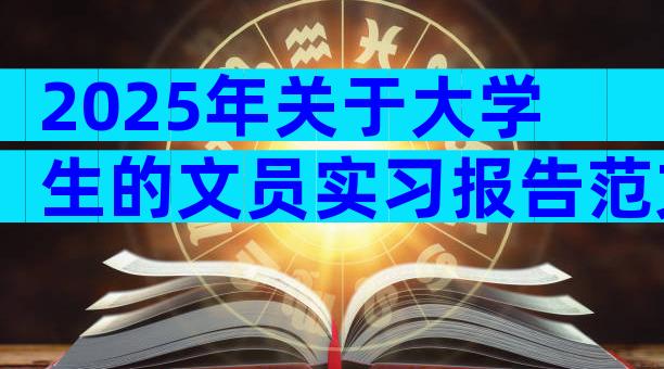 2025年关于大学生的文员实习报告范文3000字（精选3篇）