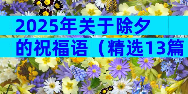 2025年关于除夕的祝福语（精选13篇）