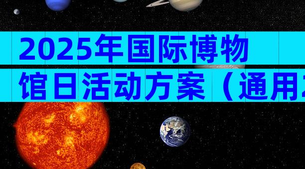 2025年国际博物馆日活动方案（通用29篇）