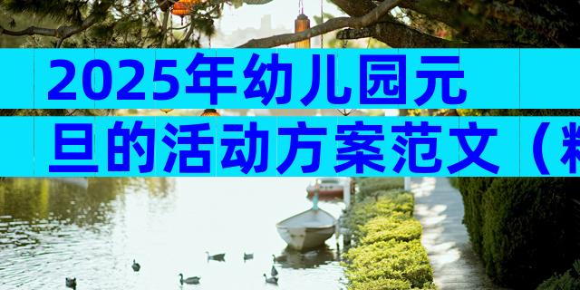 2025年幼儿园元旦的活动方案范文（精选28篇）