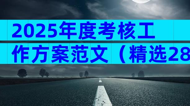 2025年度考核工作方案范文（精选28篇）