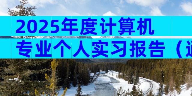 2025年度计算机专业个人实习报告（通用28篇）