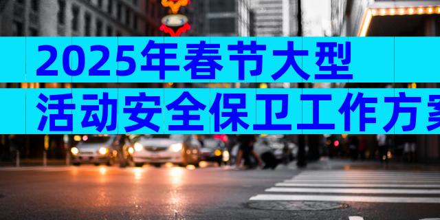 2025年春节大型活动安全保卫工作方案（精选3篇）