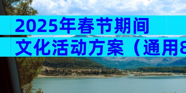 2025年春节期间文化活动方案（通用8篇）