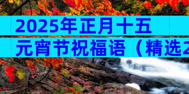 2025年正月十五元宵节祝福语（精选28篇）