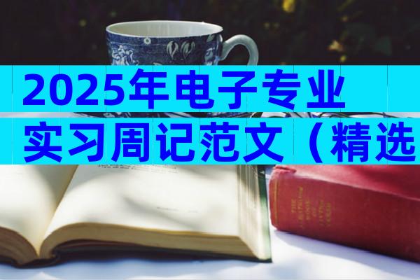 2025年电子专业实习周记范文（精选5篇）