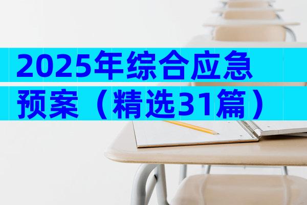 2025年综合应急预案（精选31篇）