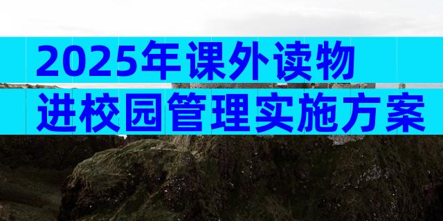 2025年课外读物进校园管理实施方案（精选3篇）