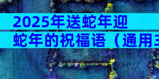2025年送蛇年迎蛇年的祝福语（通用3篇）