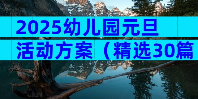 2025幼儿园元旦活动方案（精选30篇）