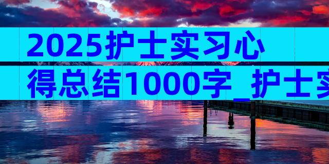 2025护士实习心得总结1000字_护士实习心得总结文本（精选28篇）