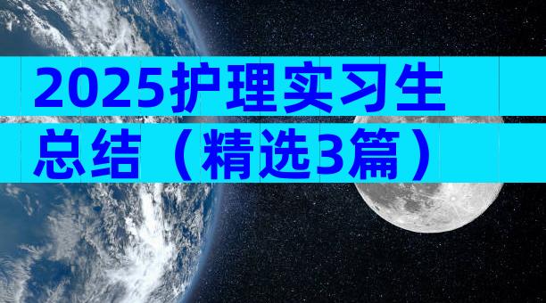 2025护理实习生总结（精选3篇）