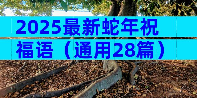 2025最新蛇年祝福语（通用28篇）