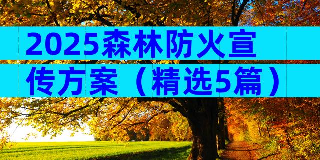 2025森林防火宣传方案（精选5篇）