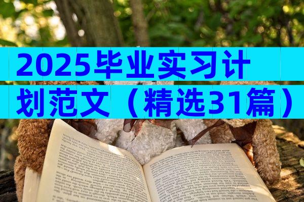 2025毕业实习计划范文（精选31篇）