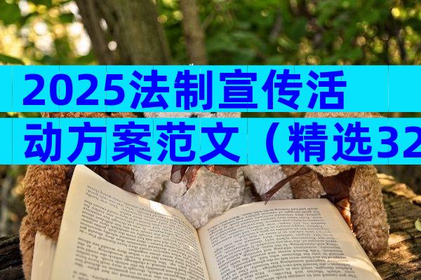 2025法制宣传活动方案范文（精选32篇）
