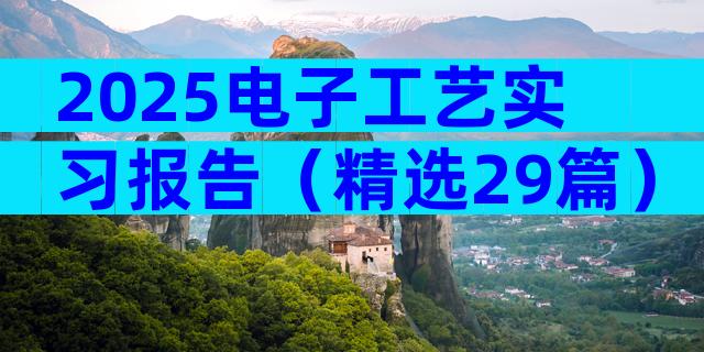 2025电子工艺实习报告（精选29篇）